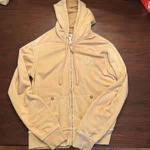 True Religion men zip up  hoodie